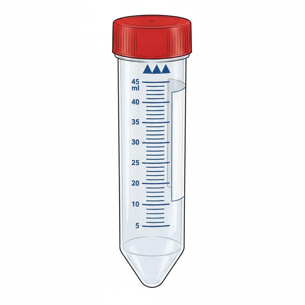 Provette Coniche 50ml con Base Autoportante