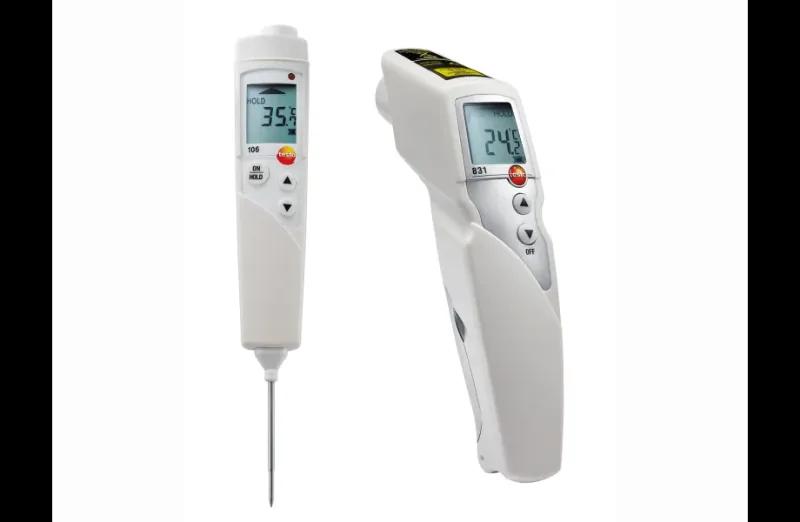 Set testo 831 e testo 106 kit infrarossi e termometro a penetrazione HACCP
