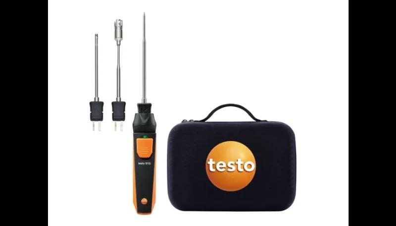 Kit temperatura testo 915i set tre sonde termocoppia K aria immersione superficie Smart Case