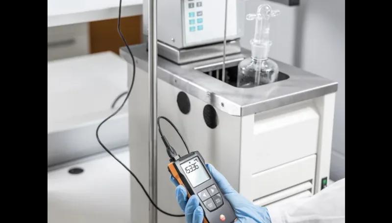 Termometro precisione testo 110 NTC Pt100 HACCP certificato EN 13485 connessione app