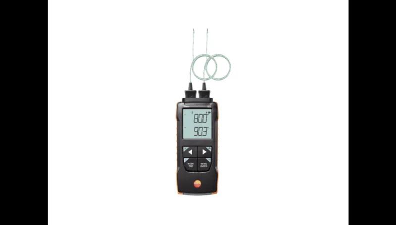 Termometro differenziale testo 922 due canali termocoppia K display Delta T Bluetooth