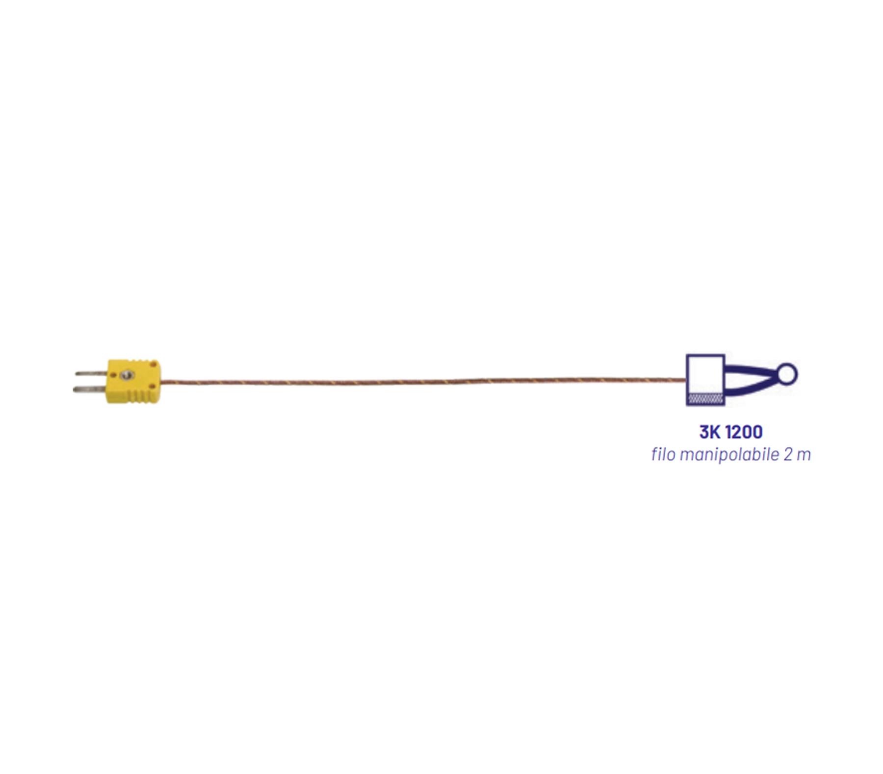 Termocoppia K 3K 1200 - Filo manipolabile